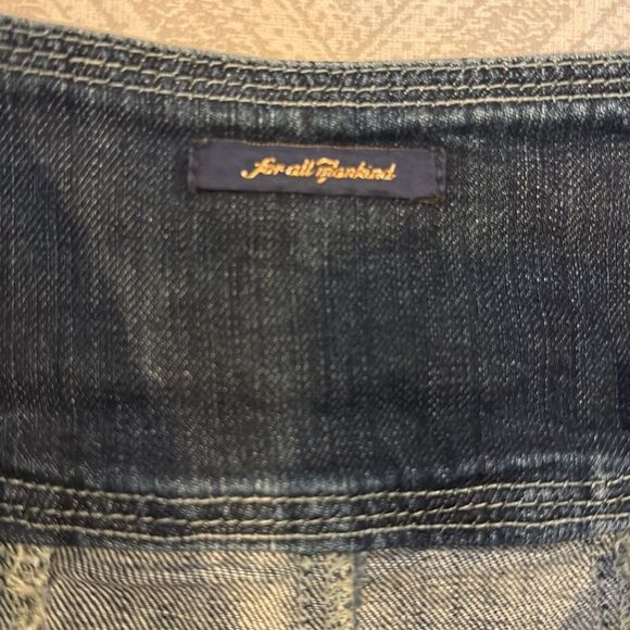 74AMK Women’s Distressed Denim Skirt - Size 25 - Picture 4 of 6